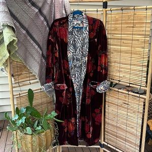 Free People Velvet Duster